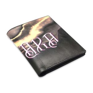 baraka mens wallet blazing portal leather wallet folded