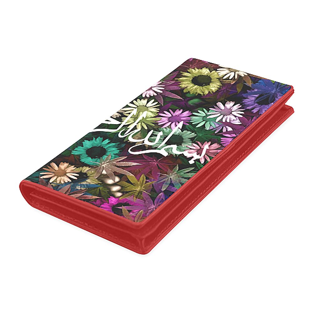 bismillah womens wallet floral dusk leather wallet