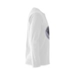 mens white long sleeve t shirt split moon miracle sideview right