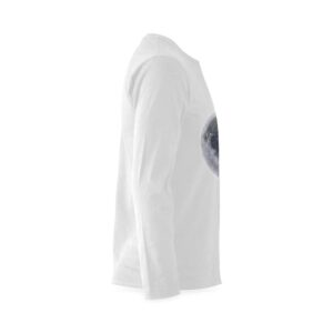 mens white long sleeve t shirt split moon miracle sideview right