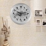 wall clock seconds arabic numerals calligraphy cotton white background bismillah display