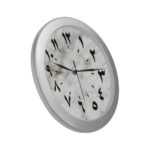 wall clock seconds marble background arabic numerals 2