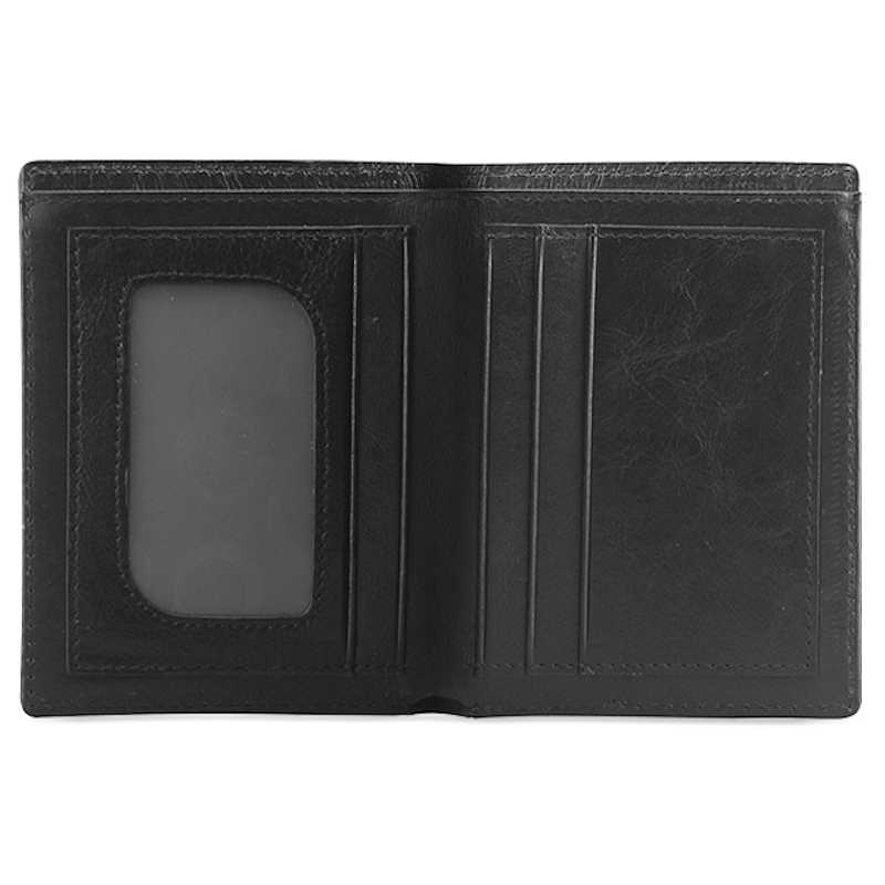 mens wallet inside black leather wallet