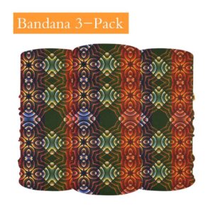 batik checks multipurpose headgear face mask 3 pack
