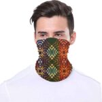 batik checks multipurpose headgear face mask male model