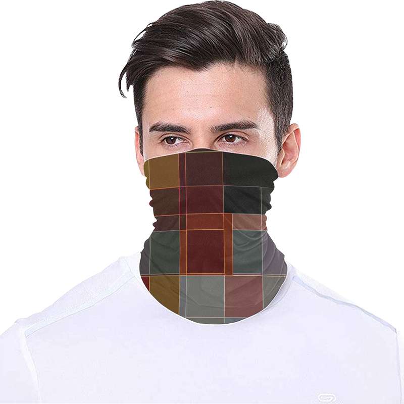 classic tiles multipurpose headgear face mask male model
