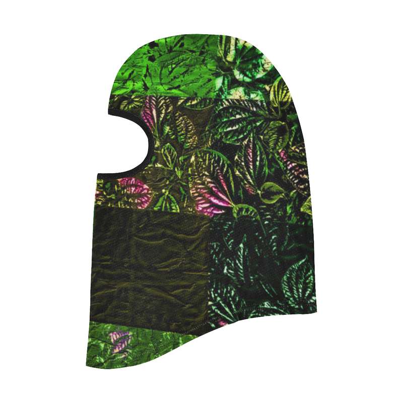 foliage patchwork balaclava face mask