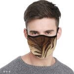 fur 3d face mask man