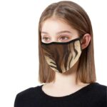 fur 3d face mask woman