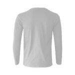 mens gray long sleeve t shirt backview