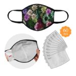 floral dusk face mask 60 filters included