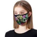 floral dusk face mask woman