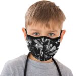 foliage black mouth mask face mask child