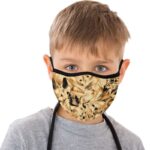 foliage gold mouth mask face mask child