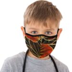 foliage orangered mouth mask face mask child