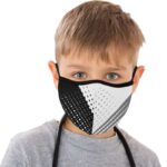 tricolor fences white mouth mask face mask child