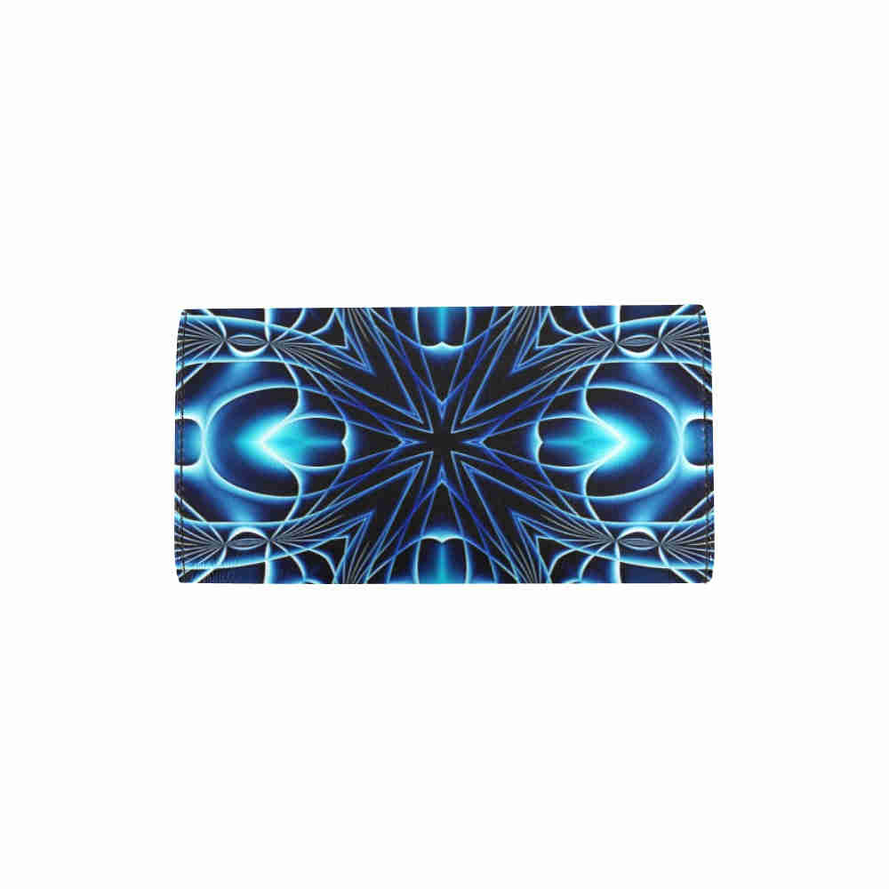 art abstract 10 womens trifold wallet back cover