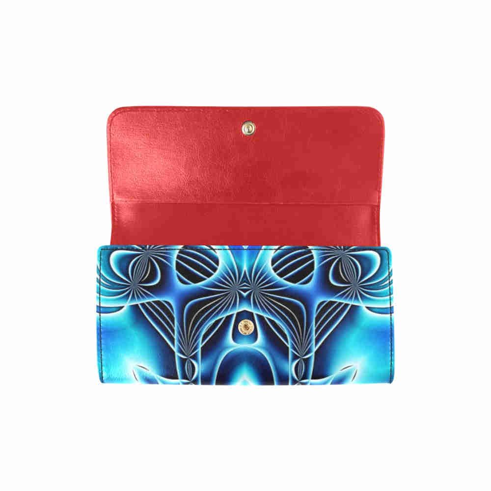 art abstract 10 womens trifold wallet