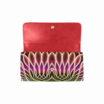 art abstract 11 womens trifold wallet