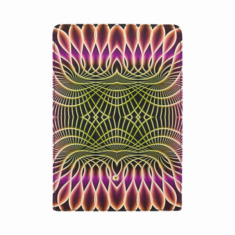 art abstract 11 womens trifold wallet open cover