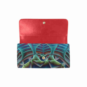 art abstract 12 womens trifold wallet