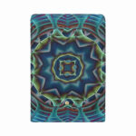 art abstract 12 womens trifold wallet open cover