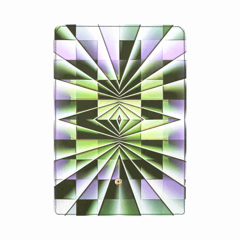 art abstract 13 womens trifold wallet open cover