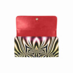 art abstract 14 womens trifold wallet