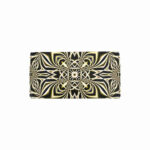 art abstract 14 womens trifold wallet back cover