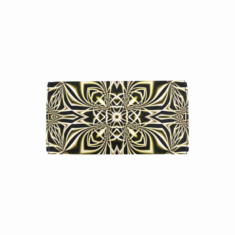 art abstract 14 womens trifold wallet back cover
