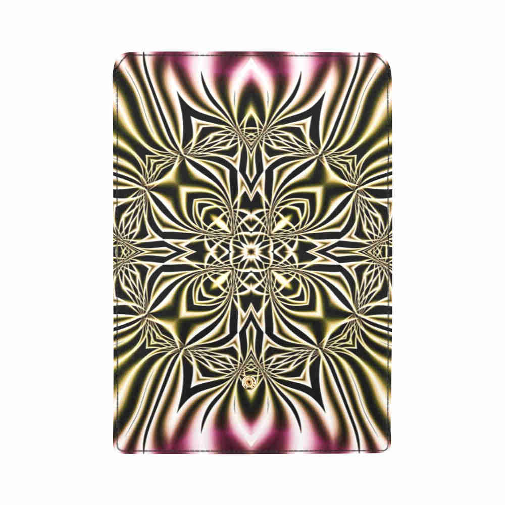 art abstract 14 womens trifold wallet open cover