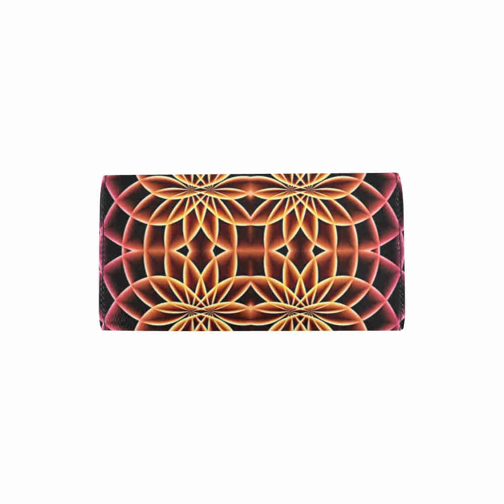 art abstract 15 womens trifold wallet back cover