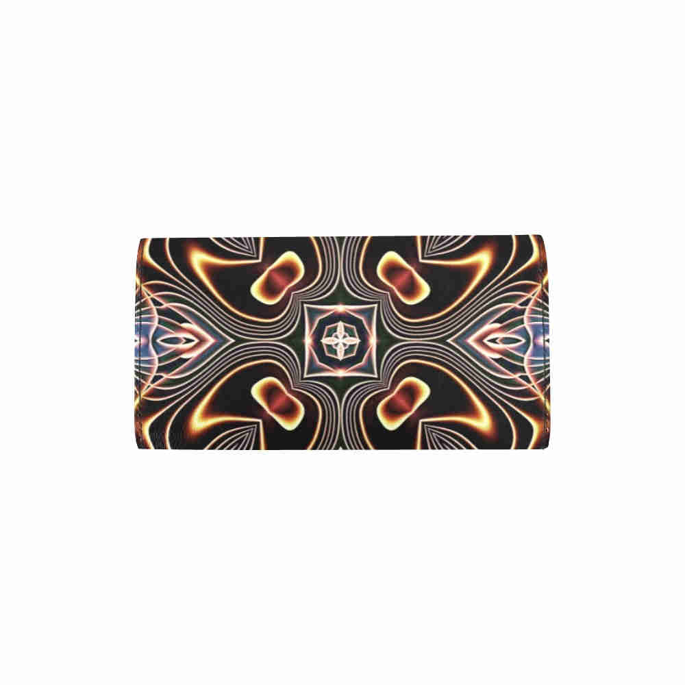 art abstract 16 womens trifold wallet back cover