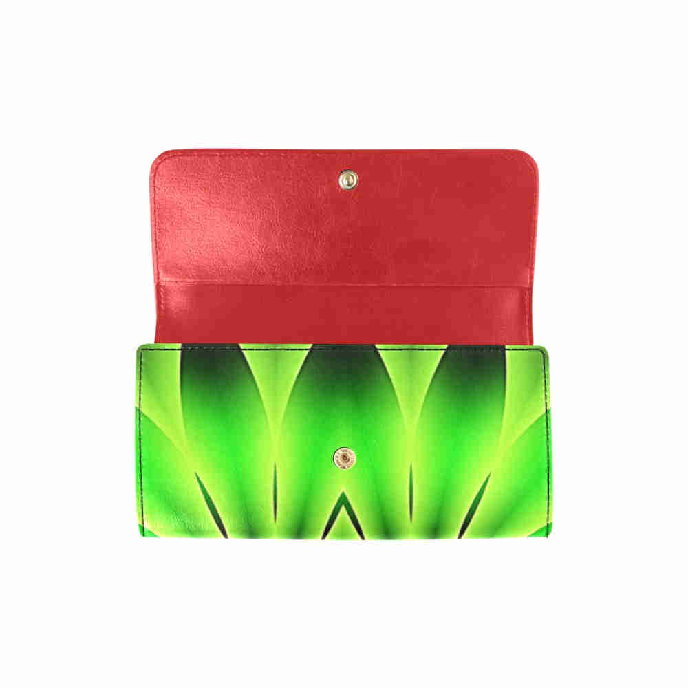 art abstract 17 womens trifold wallet