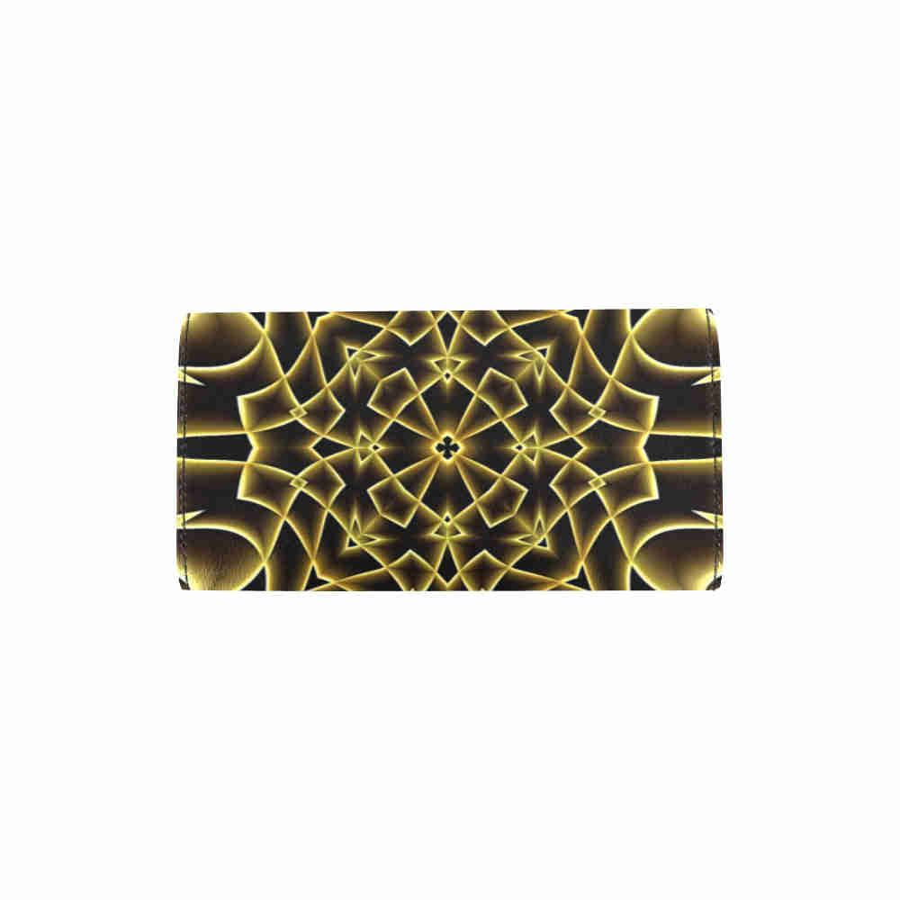 art abstract 19 womens trifold wallet open cover
