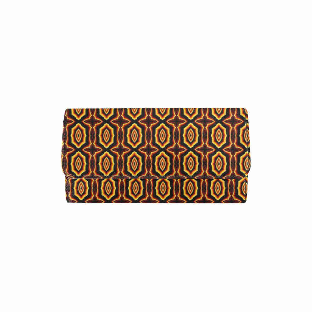 art abstract 20 womens trifold wallet closed outer