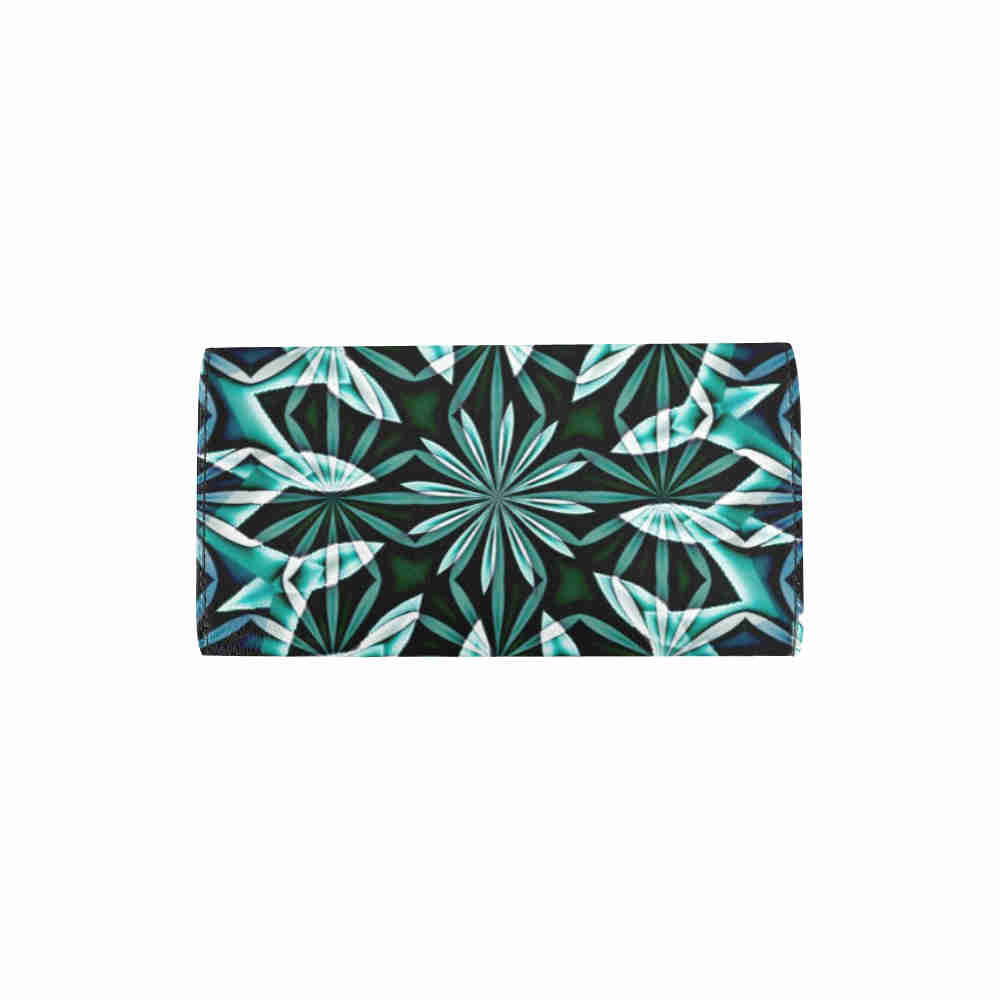 art abstract 21 womens trifold wallet back cover
