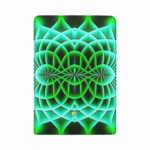 art abstract 23 womens trifold wallet open cover