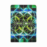 art abstract 24 womens trifold wallet open cover