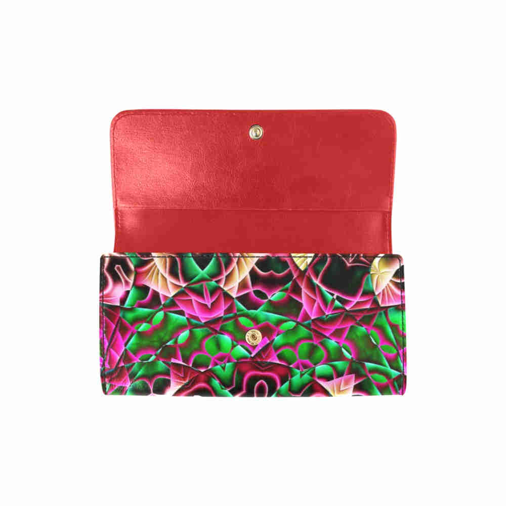 art abstract 25 womens trifold wallet