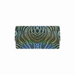 art abstract 3 womens trifold wallet closed outer