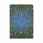 art abstract 3 womens trifold wallet open cover