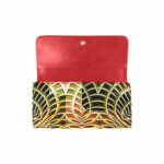art abstract 4 womens trifold wallet
