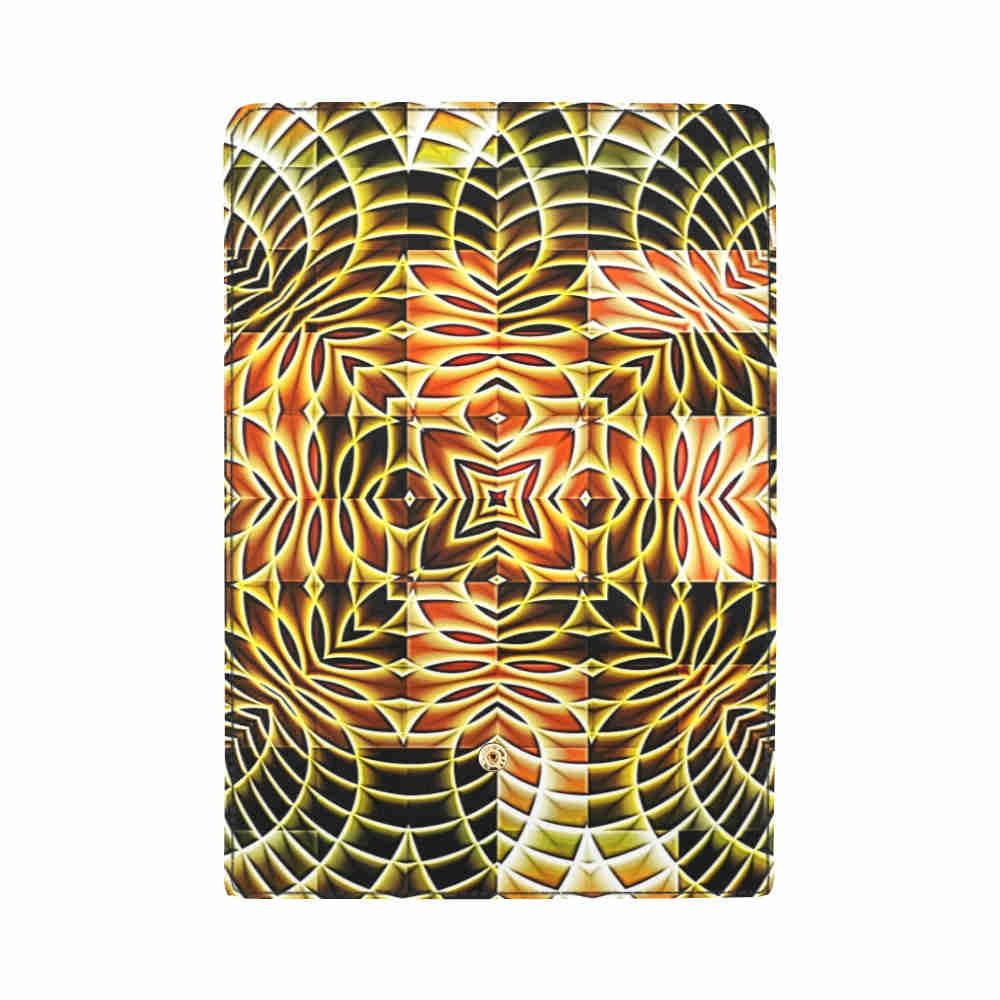 art abstract 4 womens trifold wallet open cover