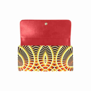 art abstract 5 womens trifold wallet