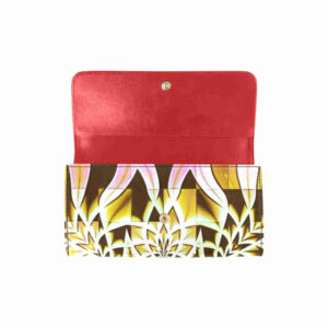 art abstract 6 womens trifold wallet