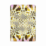 art abstract 6 womens trifold wallet open cover