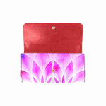 art abstract 8 womens trifold wallet