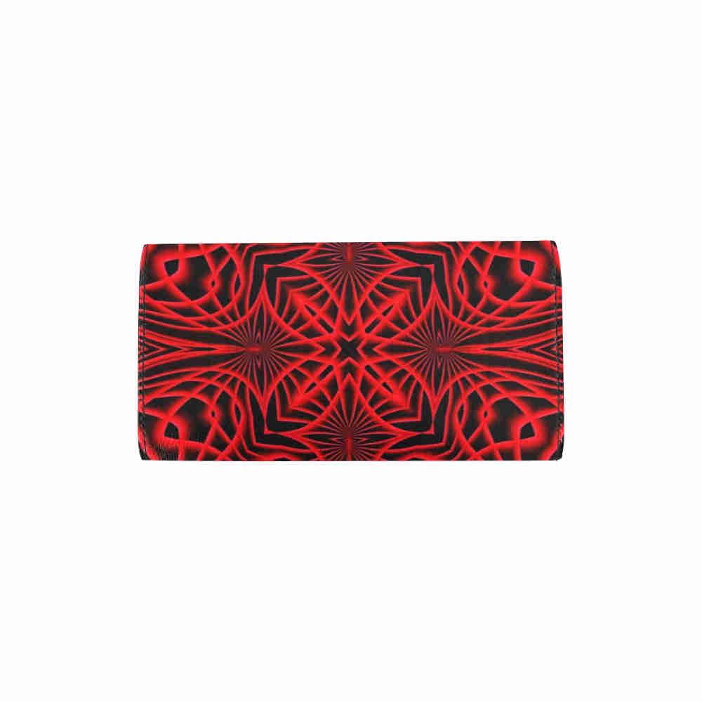 art abstract 9 womens trifold wallet back cover