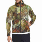 graffiti jungle mens windbreaker jacket man model backgraffiti artist mens windbreaker jacket man model